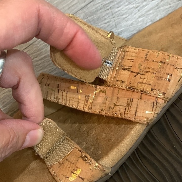 Vionic Skylar Adjustable Slide Faux Cork Adjustable Sandals size 9 - Picture 10 of 10